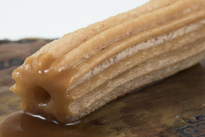 Churro, propuesta ganadora del Pincho de Oro, de La Parrilla de San Lorenzo. / E.M.