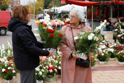 Preparativos para el Día de Todos los Santos en el Cementerio del Carmen. - J. M. LOSTAU