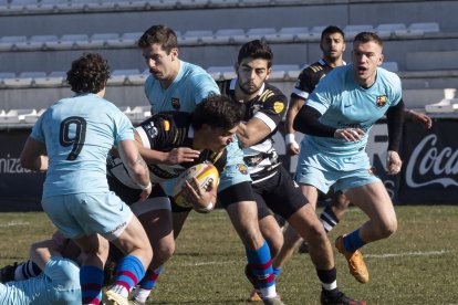 Partido entre SilverStorm El Salvador y el Barça Rugbi. / PHOTOGENIC