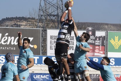 Partido entre SilverStorm El Salvador y el Barça Rugbi. / PHOTOGENIC