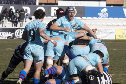 Partido entre SilverStorm El Salvador y el Barça Rugbi. / PHOTOGENIC