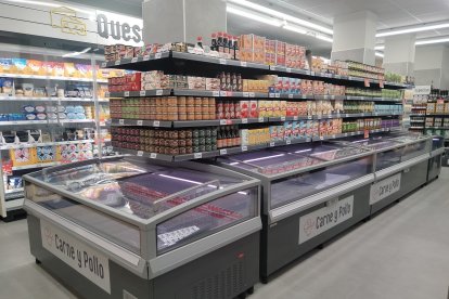 Zona congelados de la nueva tienda de Dia en la avenida Segovia de Valladolid. -EQUIPO OGILVY DIA