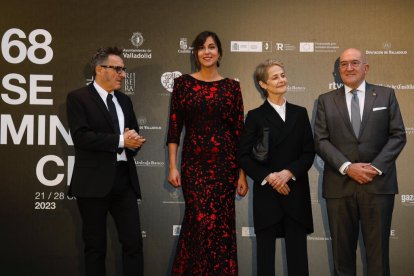 José Luis Cienfuegos, Blanca Jiménez, Charlotte Rampling y Jesús Julio Carnero. / AYTOVALL