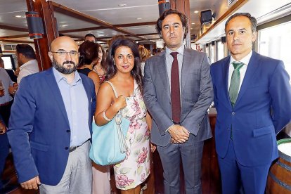 Marian Hidalgo (Cámara CyL), David Sahagún (Presidente Cámara CyL) y Victor García (Cámara CyL).
