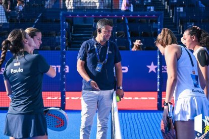 Alejandra Alonso junto a Andrea Ustero, a la derecha, junto a Paula Josemaría y Ari Sánchez. / WPT