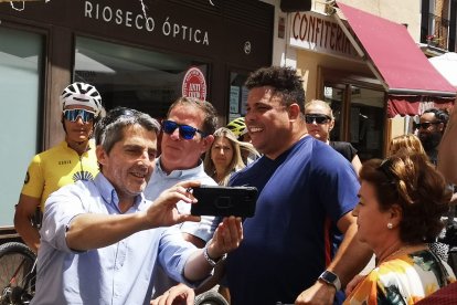 Ronaldo inicia el Camino de Santiago desde Zorrilla. / E. M.