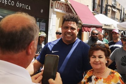 Ronaldo inicia el Camino de Santiago desde Zorrilla. / E. M.