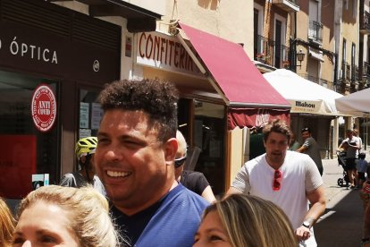 Ronaldo inicia el Camino de Santiago desde Zorrilla. / E. M.