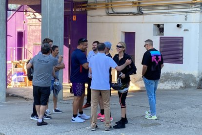 Ronaldo inicia el Camino de Santiago desde Zorrilla. / J. R. / E. M.