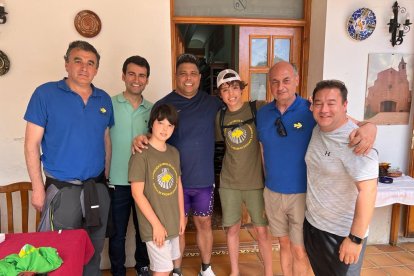 Ronaldo hace parada en Medina de Rioseco en su recorrido en el Camino de Santiago. / E. M.