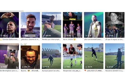 Cuenta de TikTok del Real Valladolid. / E.M.