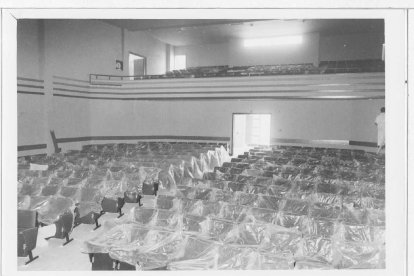 Teatro antes de su inauguración en el barrio Las Delicias.- ARCHIVO MUNICIPAL DE VALLADOLID