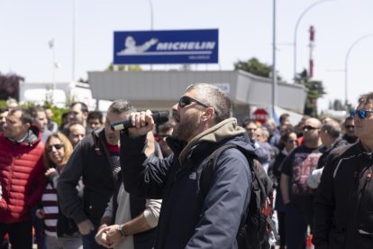 Protestas de trabajadores de la fábrica de Michelin. PHOTOGENIC/ C.LLORENTE
