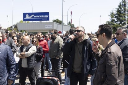 Protestas de trabajadores de la fábrica de Michelin. PHOTOGENIC/ C.LLORENTE