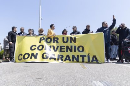 Protestas de trabajadores de la fábrica de Michelin. PHOTOGENIC/ C.LLORENTE