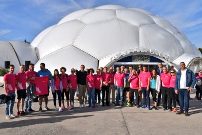 Salida de la Marcha Asprona desde la Cúpula del Milenio. -E.M.