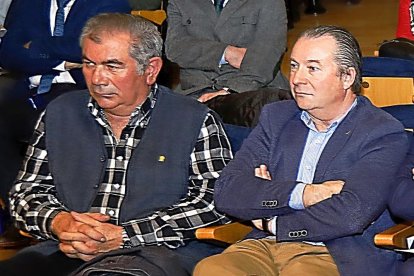 Aurelio González (UPA-COAG) y Donaciano Dujo (Asaja).