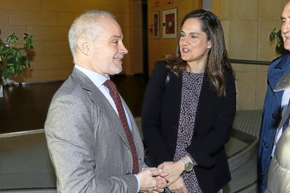 Víctor Caramanzana (Cámara de Comercio) y Adriana Ulibarri.