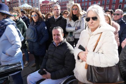 Concentración para pedir la pena de prisión permanente para el asesino de Paloma e India en la Plaza Mayor de Valladolid.- J. M. LOSTAU