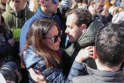 Concentración para pedir la pena de prisión permanente para el asesino de Paloma e India en la Plaza Mayor de Valladolid.- J. M. LOSTAU