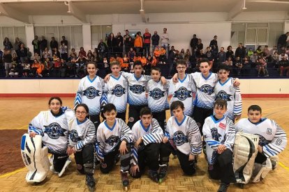Integrantes del equipo alevín delCPLV.