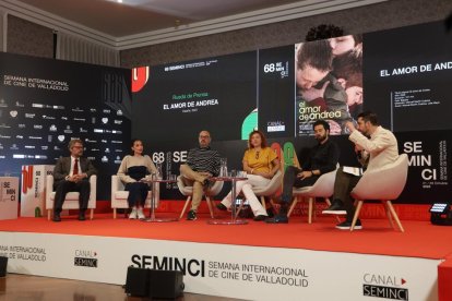 Presentación de 'El Amor de Andrea' en la jornada del lunes en Seminci. / SEMINCI