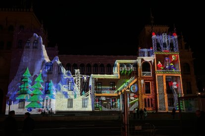 Otras de las proyecciones del videomapping. E. M.