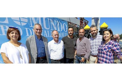 Nuria Pérez, Evelio Angulo, Faustino Temprano, Antonio Guerra, Óscar Lobo, Raúl Santa Eufemia y Ana Martín (UGT).