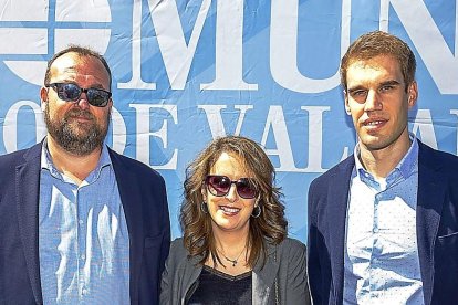 Julio Casado, Laura del Palacio y David Suárez (Mercadona).