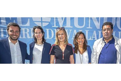 Borja García, Irene Muñoz, Pilar del Olmo, María de Diego y Alberto Gutiérrez (PP).