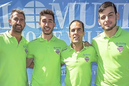 Óscar Perales, Carlos Calle, Mario Arranz y Álvaro Martínez.