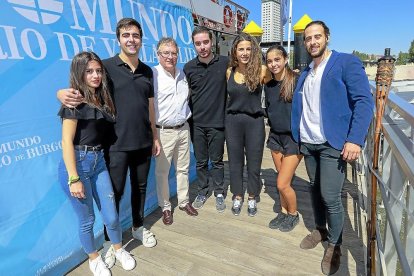 Sara González, Carlos González, Philippe Guzzi, Ramón Sagardoy, Mónica Villada, Laura Martín y Jorge San Román.