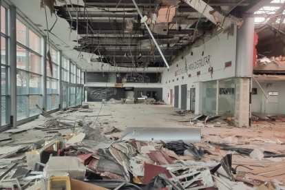 Obras en la tienda de Mercadona que abrirá sus puertas en noviembre en Delicias. -PHOTOGENIC