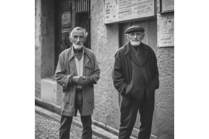 Ancianos de Valladolid según el programa de Inteligencia Artificial Leonardo.
