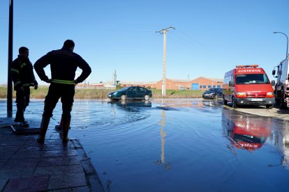 Inundaciones por la crecida del río Zapardiel en Medina del Campo (Valladolid). ICAL