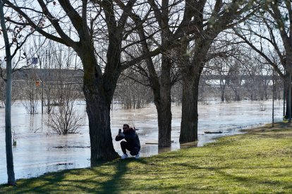 Inundaciones por la crecida del río Zapardiel en Medina del Campo (Valladolid). ICAL
