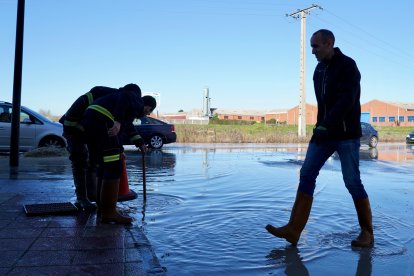 Inundaciones por la crecida del río Zapardiel en Medina del Campo (Valladolid). ICAL