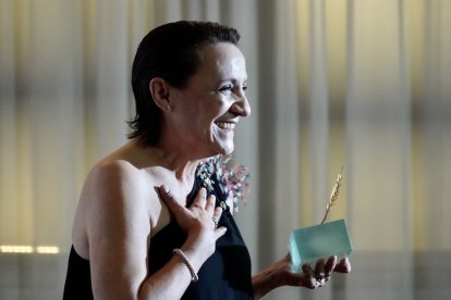 La actriz Blanca Portillo recibe la Espiga de Honor en la 68 Semana Internacional de Cine de Valladolid. / ICAL