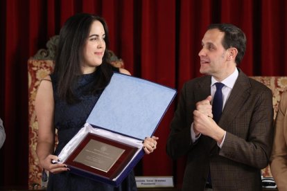 Entrega de los Premios de Periodismo Provincia de Valladolid a Jonathan Tajes, Alicia Calvo, Rodrigo Ucero y Laura Negro. PHOTOGENIC