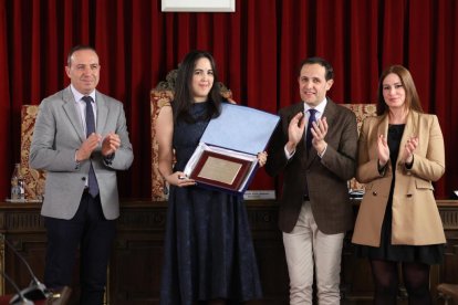 Entrega de los Premios de Periodismo Provincia de Valladolid a Jonathan Tajes, Alicia Calvo, Rodrigo Ucero y Laura Negro. PHOTOGENIC