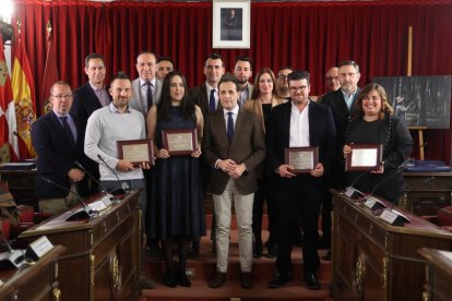 Entrega de los Premios de Periodismo Provincia de Valladolid a Jonathan Tajes, Alicia Calvo, Rodrigo Ucero y Laura Negro. PHOTOGENIC