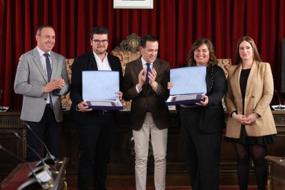 Entrega de los Premios de Periodismo Provincia de Valladolid a Jonathan Tajes, Alicia Calvo, Rodrigo Ucero y Laura Negro. PHOTOGENIC