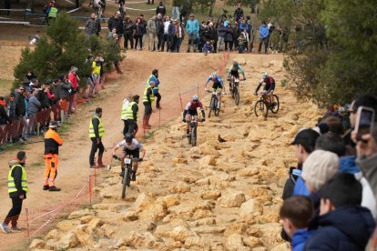Segunda prueba de la Copa de España BTT en el Cerro de las Contiendas de Valladolid. / JM LOSTAU
