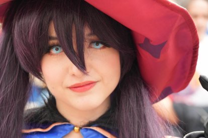 Imagen del desfile Cosplay del Salón del Cómic y el Manga en la Plaza Mayor de Valladolid. J.M. LOSTAU.