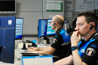 Sala de operaciones del 092 de la Policía Municipal, donde están las cámaras de control de tráfico.- PHOTOGENIC