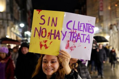 Manifestación del 8M en Valladolid. -ICAL