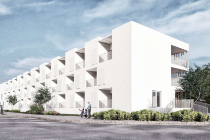 Recreación exterior del edificio.- SOMACYL