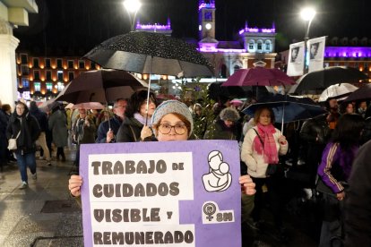 Manifestación del 8M en Valladolid. -ICAL