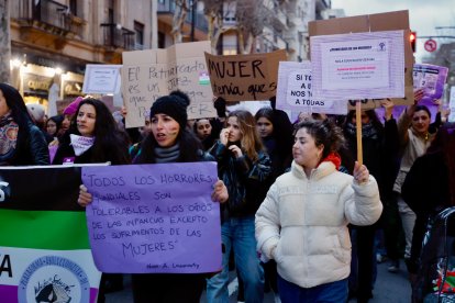Manifestación del 8M en Valladolid. -ICAL