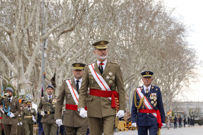 El rey preside el acto por el 375 aniversario del Regimiento de Caballería ‘Farnesio’ 12. Miriam Chacón / ICAL .